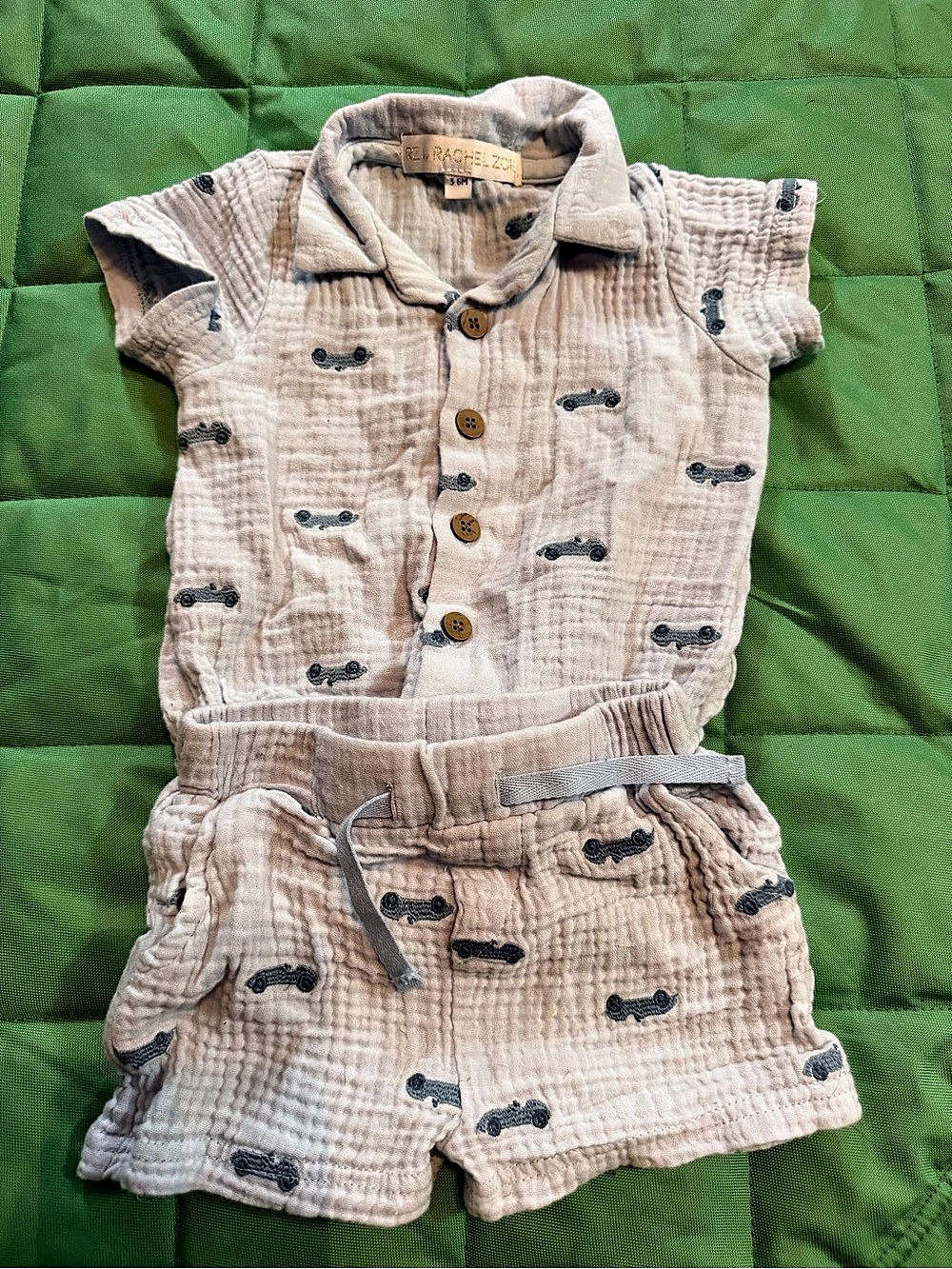 Rachel Zoe Blue Baby 3-6M Matching Set